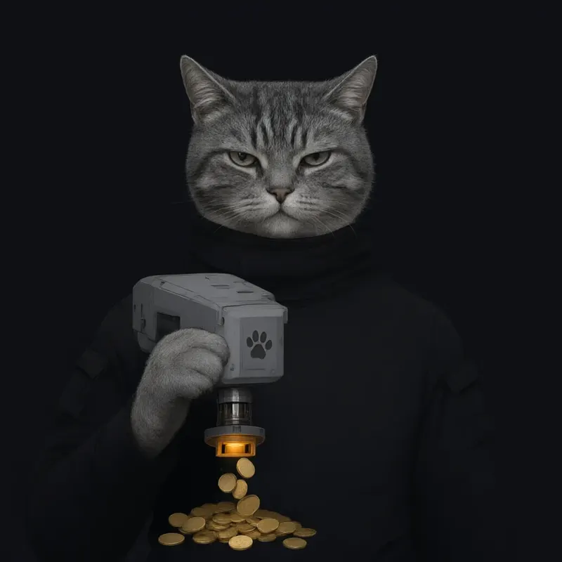 BBAX drone hovering over a pile of toll coins